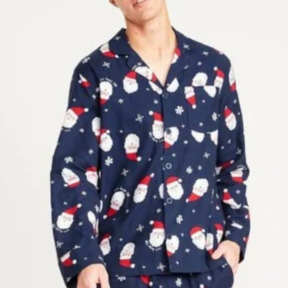 NWT! Santa Pajama Flannel Top - Size Medium - Picture 1 of 1